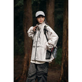 Unisex Jacket Shell Jacket Baggy Coat Men's and Women's Couple's Stand Collar Jacket